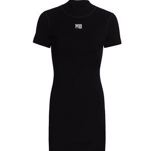 Alexander want logo patch t shirt dress